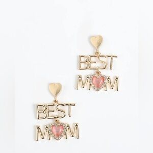 🔴Gold Best Mom Drop Earrings